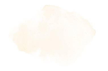 Beyaz üzerine izole edilmiş, sıvı bir kova boyası ile soyut suluboya arka plan görüntüsü. Açık turuncu tonları