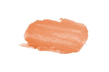 Smear ve ruj veya akrilik boya beyaz izole doku