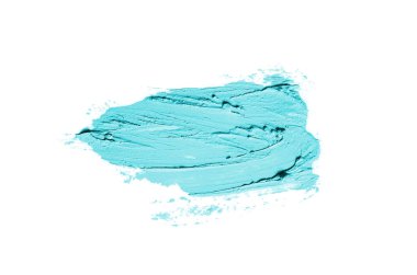 Smear ve ruj veya akrilik boya beyaz izole doku