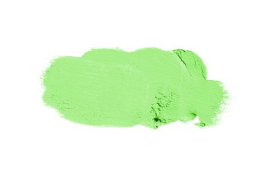 Smear ve ruj veya akrilik boya beyaz izole doku