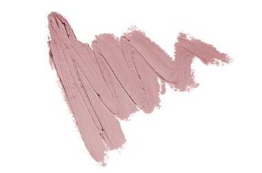 Smear ve ruj veya akrilik boya beyaz izole doku