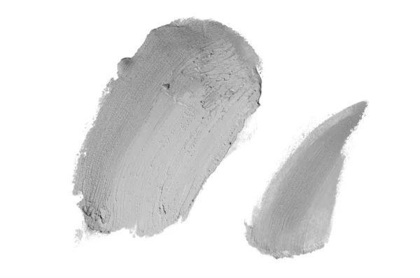 Мазок и текстура помады или акриловой краски изолированы на белом — стоковое фото
