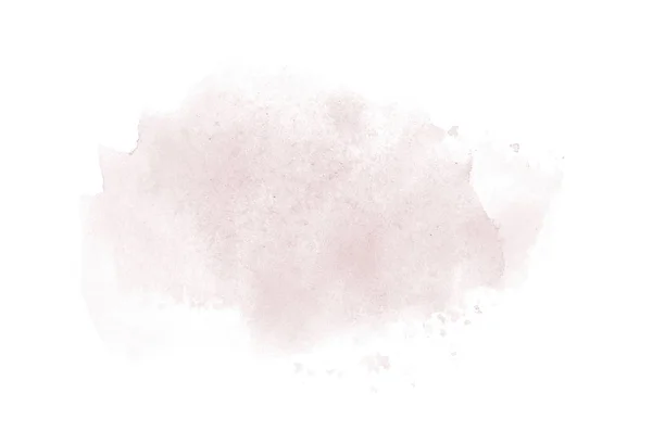 白に隔離されたアクアレル塗料の液体スプラッタを持つ抽象的な水彩の背景画像。濃い赤のトーン — ストック写真