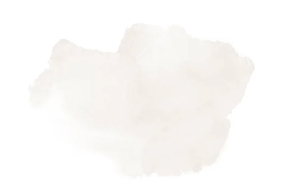 Gambar latar belakang cat air abstrak dengan percikan cat aquarelle cair, terisolasi di atas putih. Nada coklat — Stok Foto