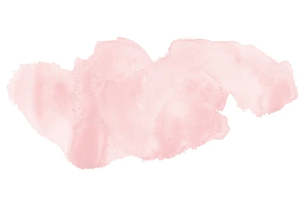 Abstrakt akvarell bakgrundsbild med en flytande splatter av aquarelle färg, isolerade på vitt. Röda toner — Stockfoto