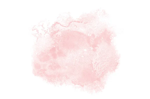 Abstract aquarel achtergrondafbeelding met een vloeibare splatter aquarelle verf, geïsoleerd op wit. Rode tinten — Stockfoto