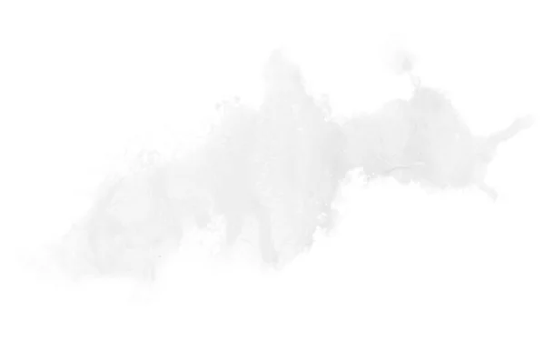 Abstrakt akvarel baggrundsbillede med en flydende stænk af akvarel maling, isoleret på hvid. Sorte og hvide toner - Stock-foto