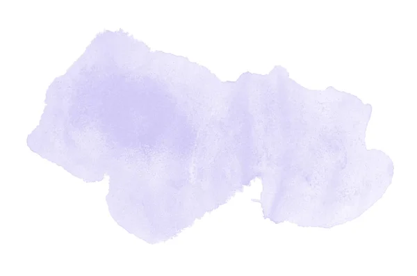 Image abstraite de fond aquarelle avec une éclaboussure liquide de peinture aquarelle, isolée sur blanc. Des tons violets — Photo