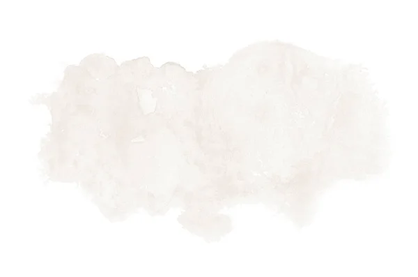 Astratto acquerello immagine di sfondo con uno schizzo liquido di vernice acquerello, isolato su bianco. Tonalità marroni — Foto Stock