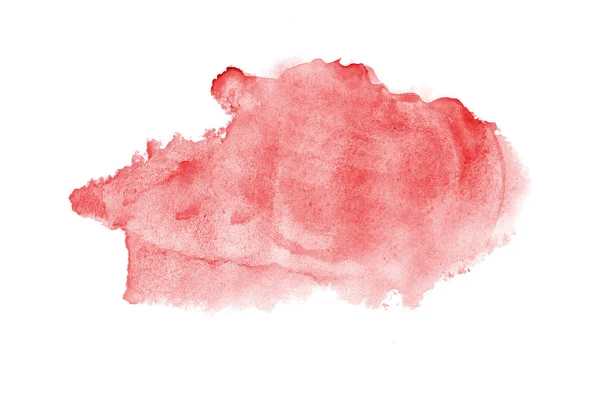 해당 페인트, 흰색 절연 액체 튄와 추상 수채화 배경 이미지입니다. 레드 톤 — 스톡 사진