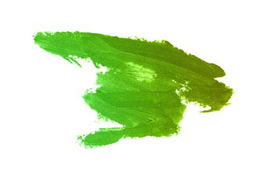 Smear ve ruj veya akrilik boya beyaz izole doku