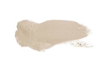 Smear ve ruj veya akrilik boya beyaz izole doku