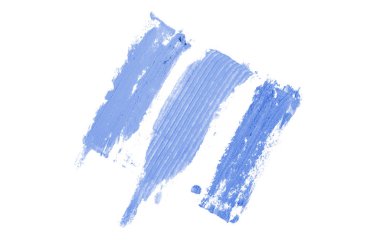 Smear ve ruj veya akrilik boya beyaz izole doku