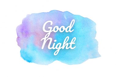 Kova boyası sıvı bir sıçrama ile soyut suluboya arka plan görüntüsü. Soğuk tonları. İyi geceler