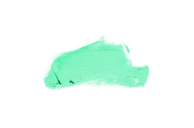 Smear ve ruj veya akrilik boya beyaz izole doku