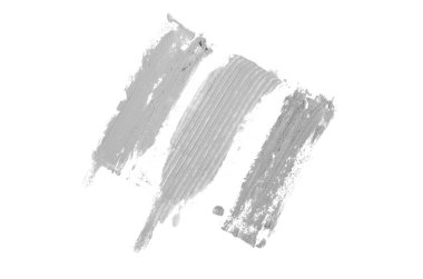 Smear ve ruj veya akrilik boya beyaz izole doku