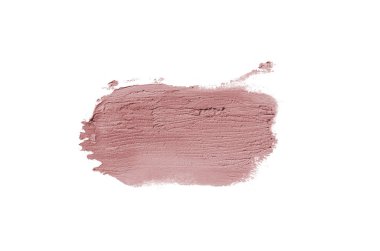 Smear ve ruj veya akrilik boya beyaz izole doku