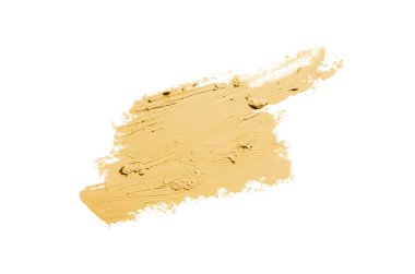 Smear ve ruj veya akrilik boya beyaz izole doku