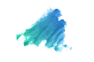 Smear ve ruj veya akrilik boya beyaz izole doku