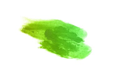 Smear ve ruj veya akrilik boya beyaz izole doku