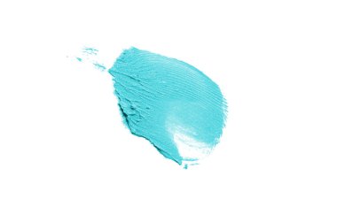 Smear ve ruj veya akrilik boya beyaz izole doku