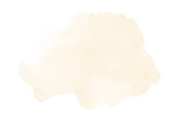 Beyaz üzerine izole edilmiş, sıvı bir kova boyası ile soyut suluboya arka plan görüntüsü. Açık turuncu tonları