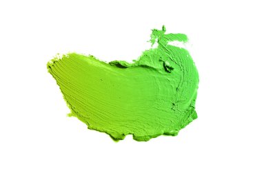 Smear ve ruj veya akrilik boya beyaz izole doku