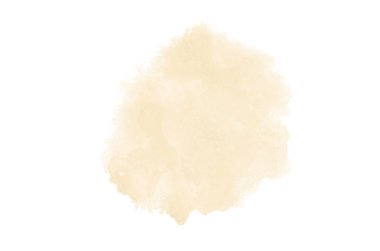 Beyaz üzerine izole edilmiş, sıvı bir kova boyası ile soyut suluboya arka plan görüntüsü. Açık turuncu tonları