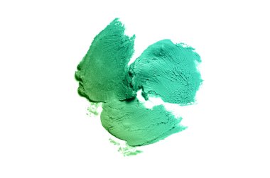 Smear ve ruj veya akrilik boya beyaz izole doku