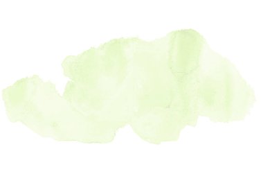 Beyaz üzerine izole edilmiş, sıvı bir kova boyası ile soyut suluboya arka plan görüntüsü. Yeşil tonları