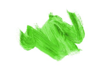 Smear ve ruj veya akrilik boya beyaz izole doku