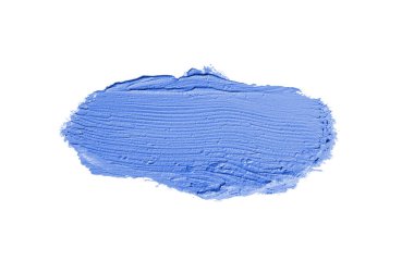 Smear ve ruj veya akrilik boya beyaz izole doku