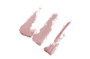 Smear ve ruj veya akrilik boya beyaz izole doku