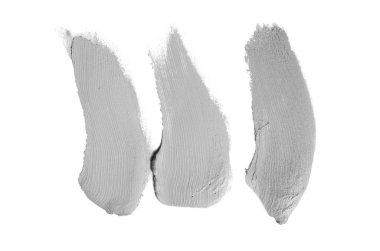 Smear ve ruj veya akrilik boya beyaz izole doku