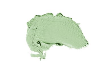 Smear ve ruj veya akrilik boya beyaz izole doku