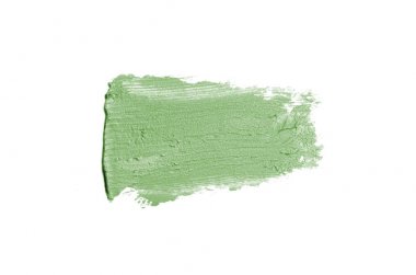 Smear ve ruj veya akrilik boya beyaz izole doku