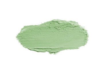 Smear ve ruj veya akrilik boya beyaz izole doku