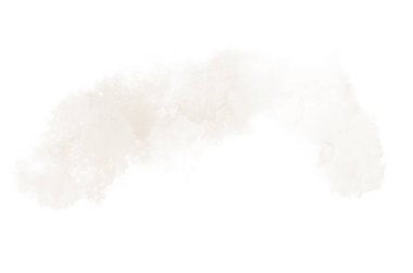 Beyaz üzerine izole edilmiş, sıvı bir kova boyası ile soyut suluboya arka plan görüntüsü. Kahverengi tonları