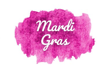 Kova boyası sıvı bir sıçrama ile soyut suluboya arka plan görüntüsü. Pembe tonları. Mardi gras