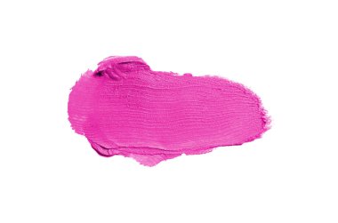 Smear ve ruj veya akrilik boya beyaz izole doku