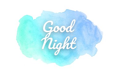 Kova boyası sıvı bir sıçrama ile soyut suluboya arka plan görüntüsü. Mavi ve turkuaz pastel tonları. İyi geceler