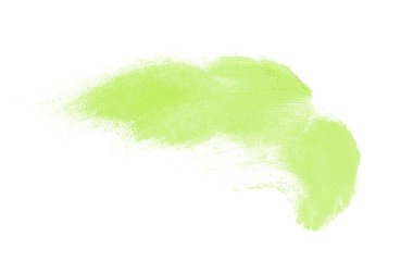 Smear ve ruj veya akrilik boya beyaz izole doku