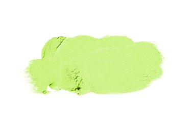 Smear ve ruj veya akrilik boya beyaz izole doku