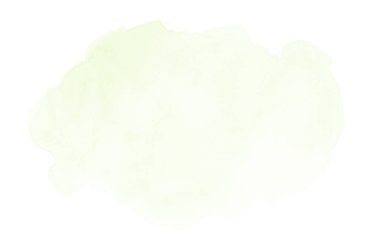 Beyaz üzerine izole edilmiş, sıvı bir kova boyası ile soyut suluboya arka plan görüntüsü. Yeşil tonları