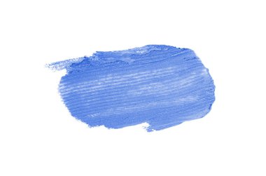 Smear ve ruj veya akrilik boya beyaz izole doku