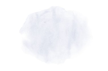 Beyaz üzerine izole edilmiş, sıvı bir kova boyası ile soyut suluboya arka plan görüntüsü. Koyu mavi tonları