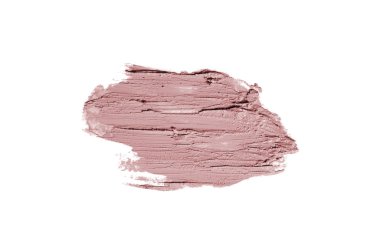 Smear ve ruj veya akrilik boya beyaz izole doku