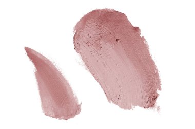 Smear ve ruj veya akrilik boya beyaz izole doku