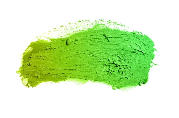 Smør og struktur på leppestift eller akrylmaling isolert på hvitt – stockfoto