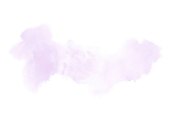 抽象水彩背景图像与水彩漆的液体飞溅，在白色上隔离。紫色色调 — 图库照片